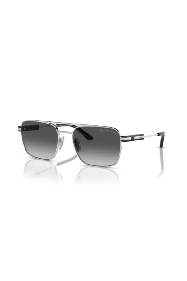 PR 67ZS 1BC-5W1 Unisex Gümüş Çerçeve Polarize Güneş Gözlüğü