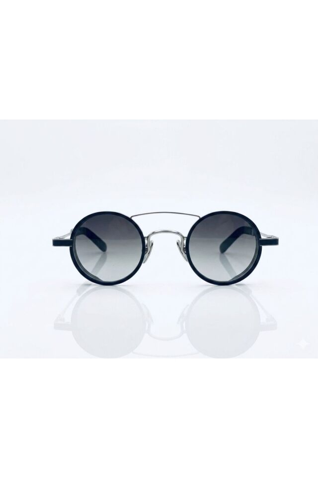 X L179 Yuvarlak Siyah Unisex Güneş Gözlüğü