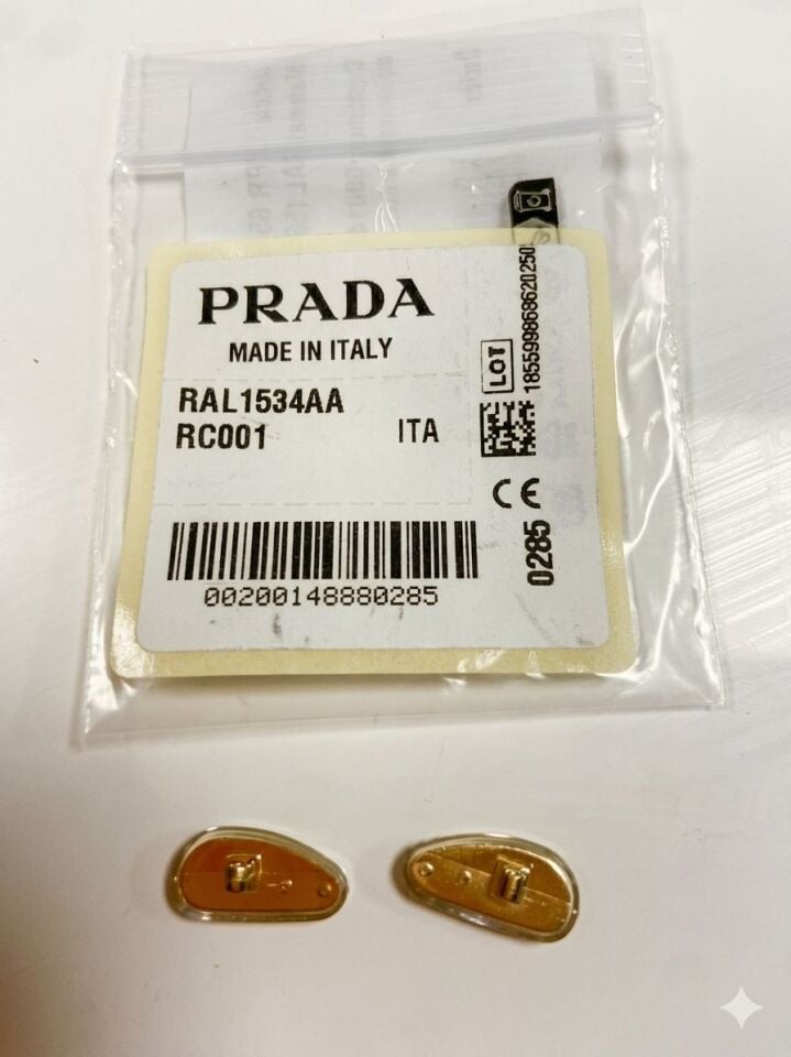 Orijinal Prada Gözlük Burun Pedi Seti Luxottica RAL 1534AA R004 BRONZ
